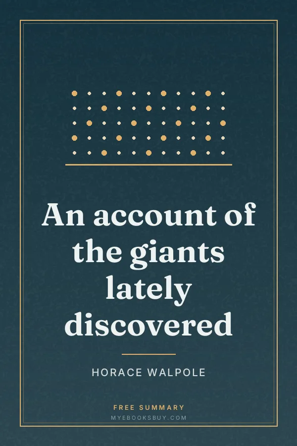 Cover of An account of the giants lately discovered
