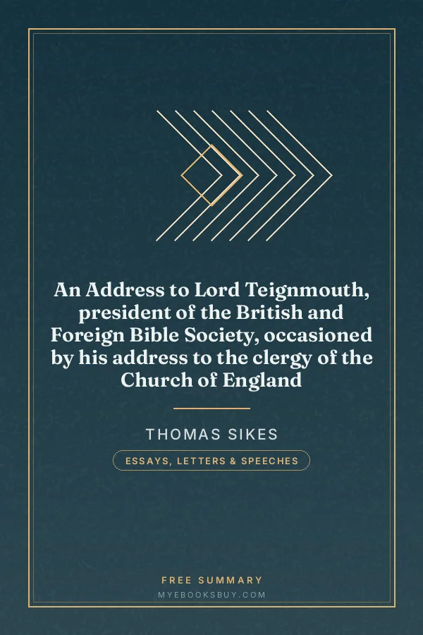 Cover of An Address to Lord Teignmouth, president of the British and Foreign Bible Society, occasioned by his address to the clergy of the Church of England