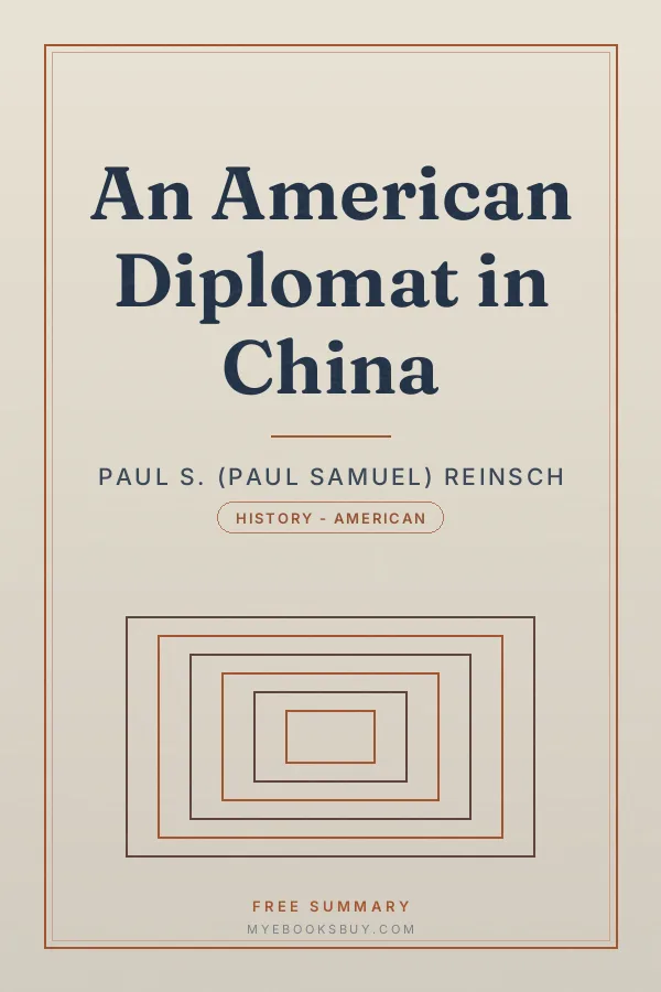 Cover of An American Diplomat in China