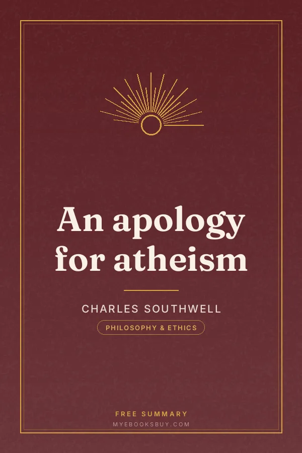 Cover of An apology for atheism