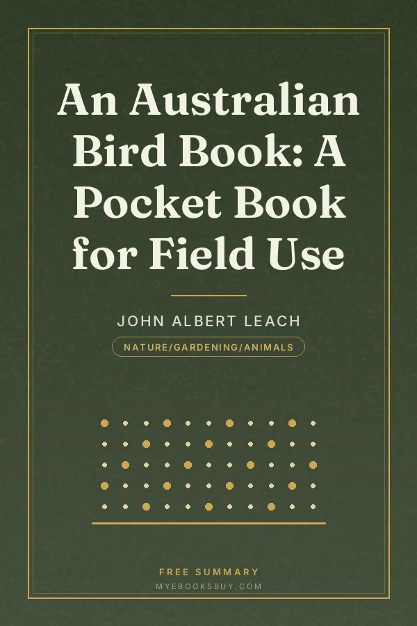 Cover of An Australian Bird Book: A Pocket Book for Field Use
