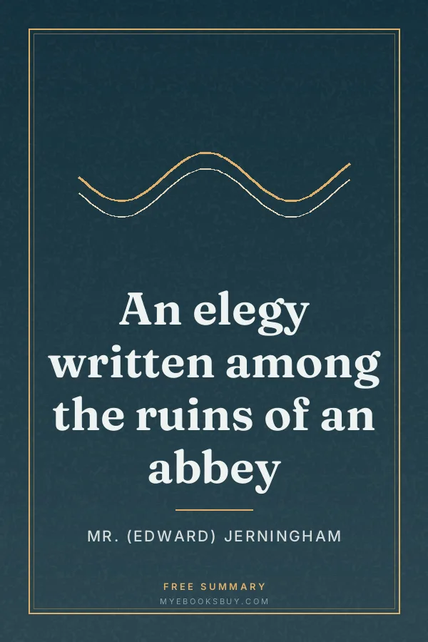 Cover of An elegy written among the ruins of an abbey