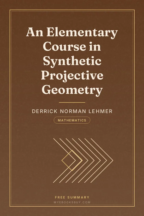 Cover of An Elementary Course in Synthetic Projective Geometry