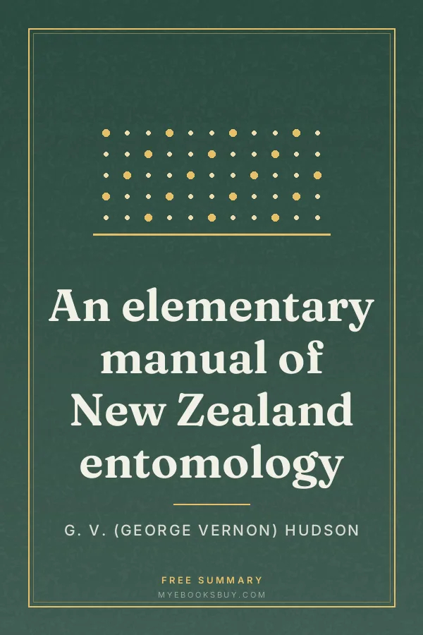 Cover of An elementary manual of New Zealand entomology