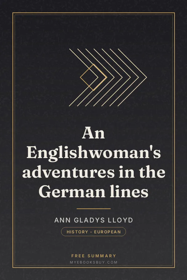 Cover of An Englishwoman's adventures in the German lines