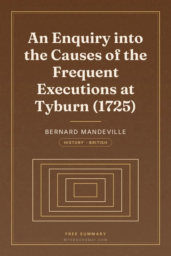 Cover of An Enquiry into the Causes of the Frequent Executions at Tyburn (1725)