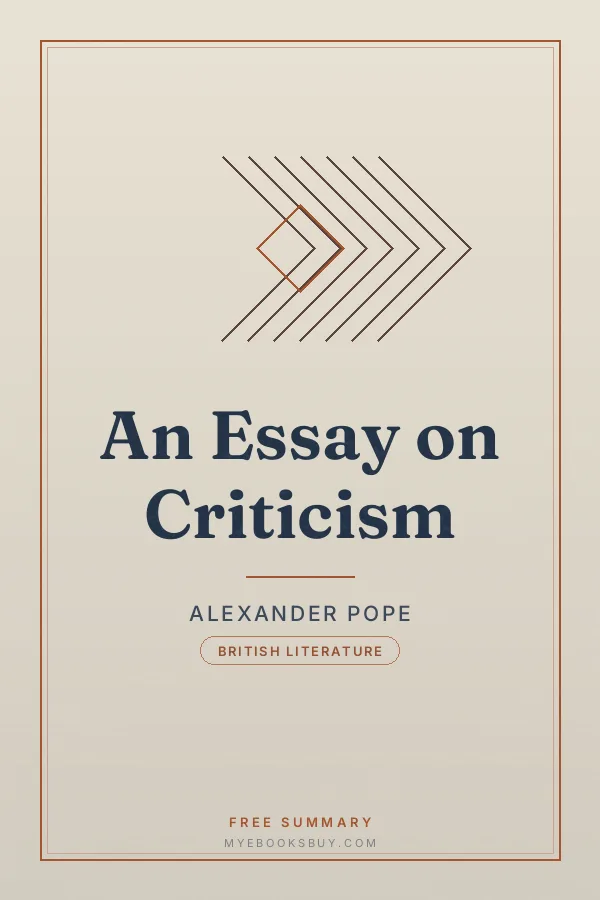 Cover of An Essay on Criticism