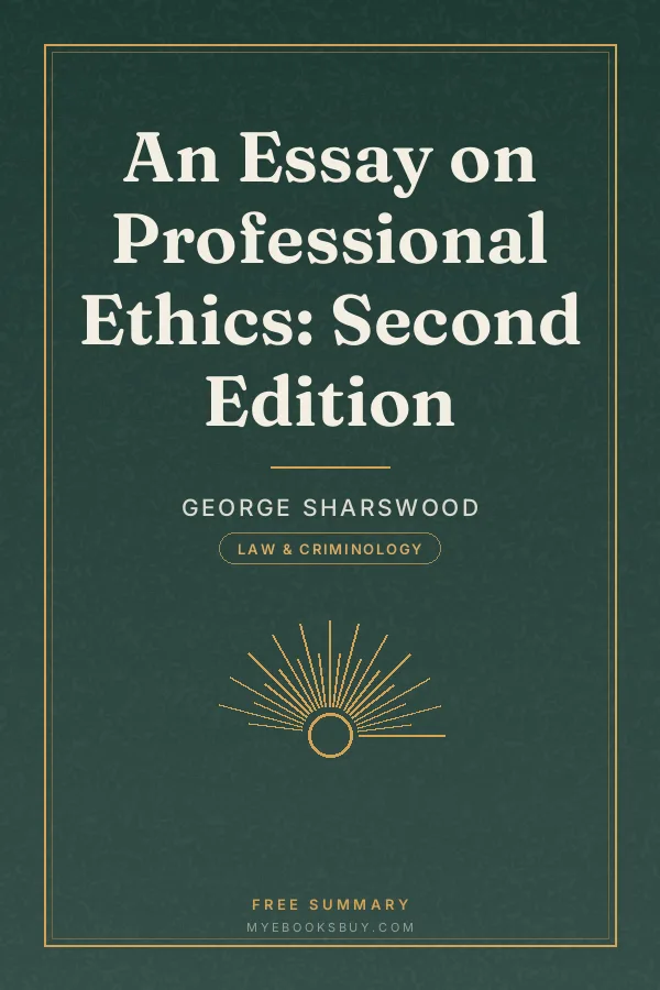 Cover of An Essay on Professional Ethics: Second Edition