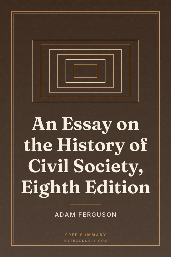 Cover of An Essay on the History of Civil Society, Eighth Edition