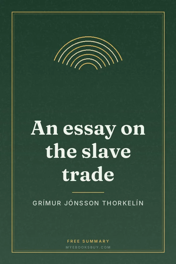 Cover of An essay on the slave trade