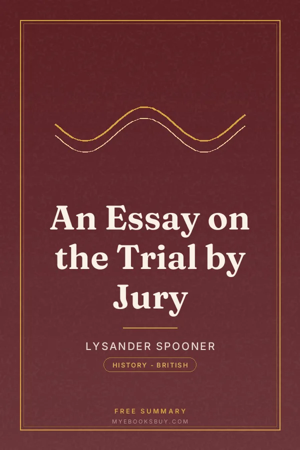 Cover of An Essay on the Trial by Jury