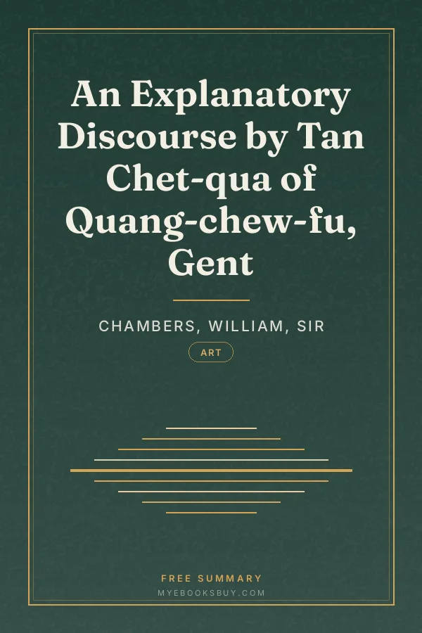 Cover of An Explanatory Discourse by Tan Chet-qua of Quang-chew-fu, Gent