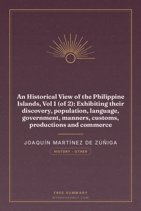 Cover of An Historical View of the Philippine Islands, Vol 1 (of 2): Exhibiting their discovery, population, language, government, manners, customs, productions and commerce
