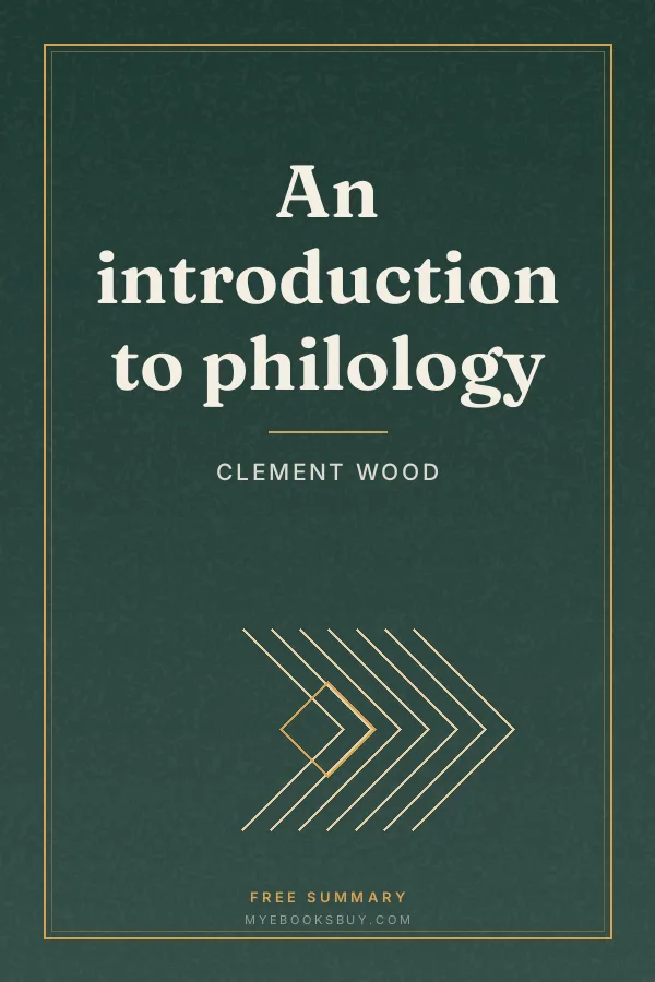 Cover of An introduction to philology