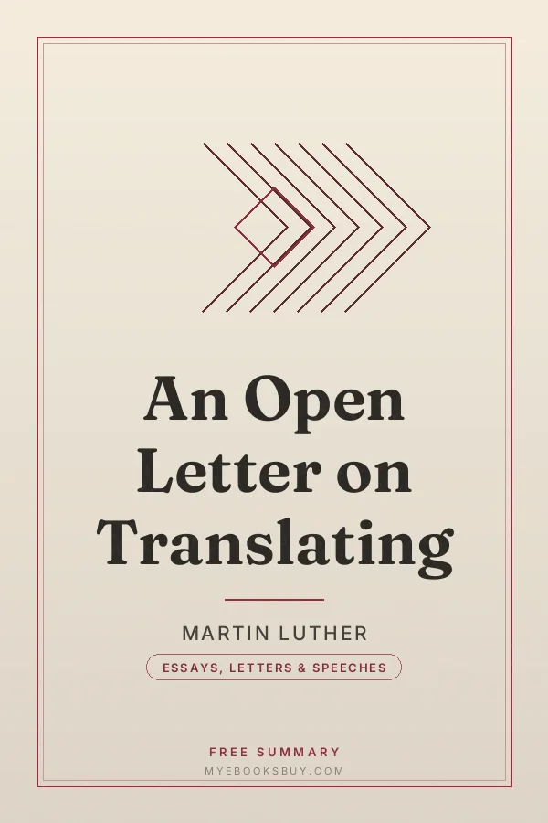 Cover of An Open Letter on Translating