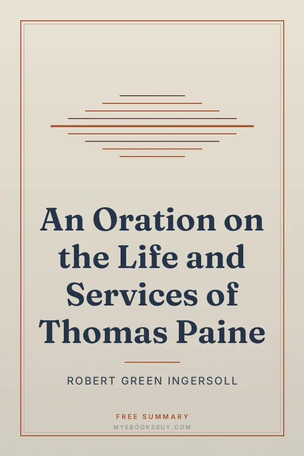 Cover of An Oration on the Life and Services of Thomas Paine