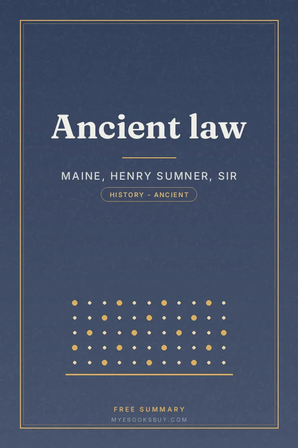 Cover of Ancient law