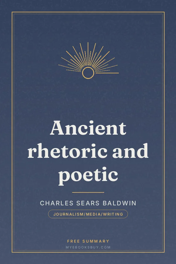 Cover of Ancient rhetoric and poetic
