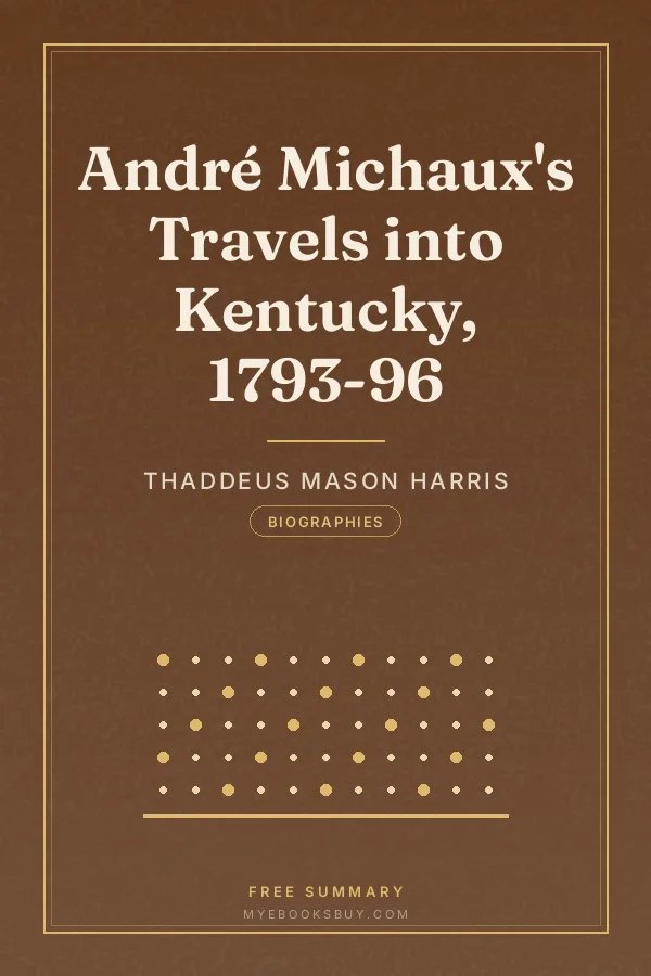 Cover of André Michaux's Travels into Kentucky, 1793-96