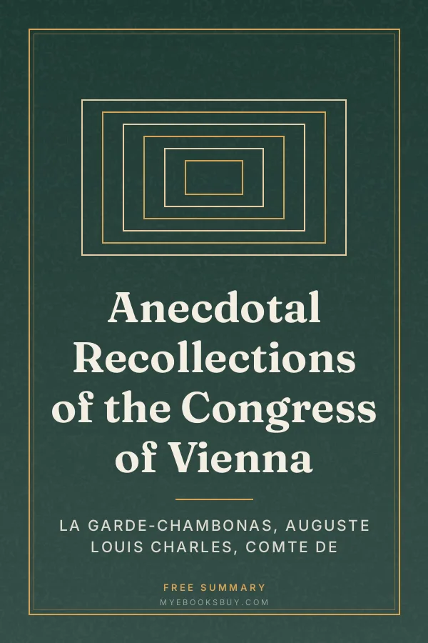 Cover of Anecdotal Recollections of the Congress of Vienna