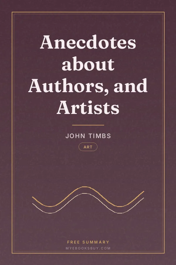 Cover of Anecdotes about Authors, and Artists