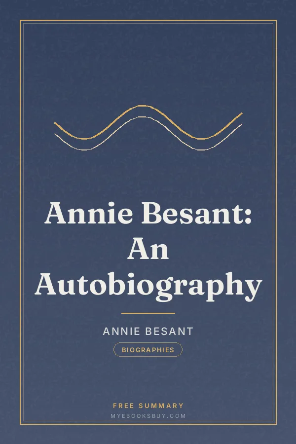 Cover of Annie Besant: An Autobiography