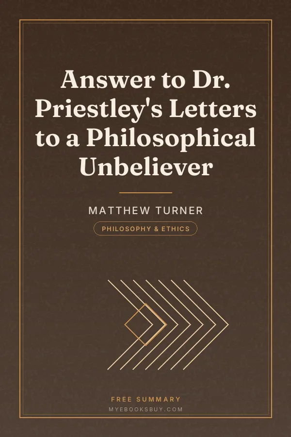Cover of Answer to Dr. Priestley's Letters to a Philosophical Unbeliever