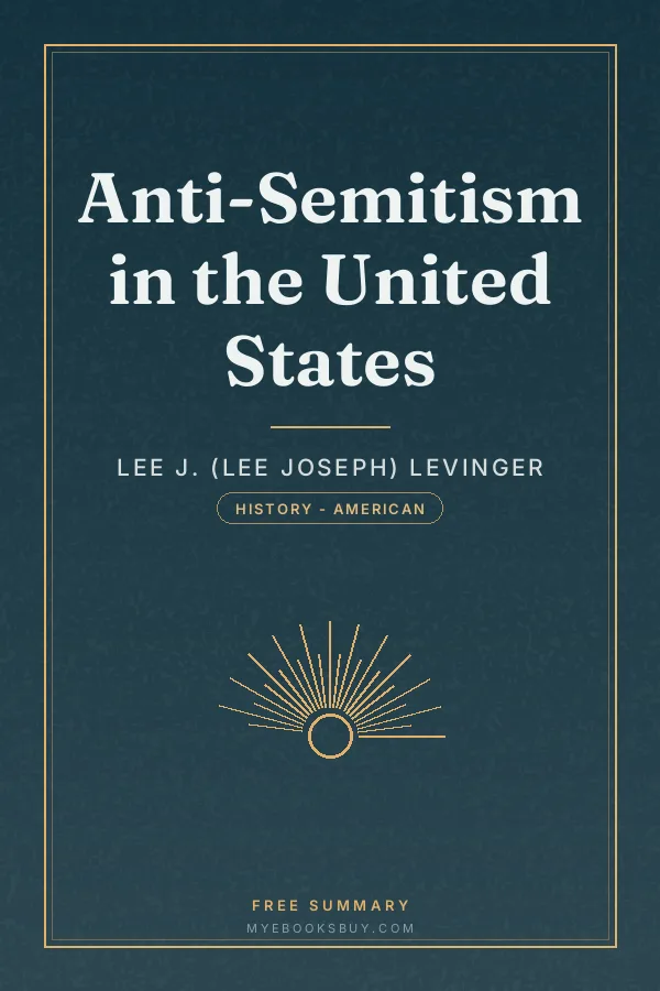 Cover of Anti-Semitism in the United States
