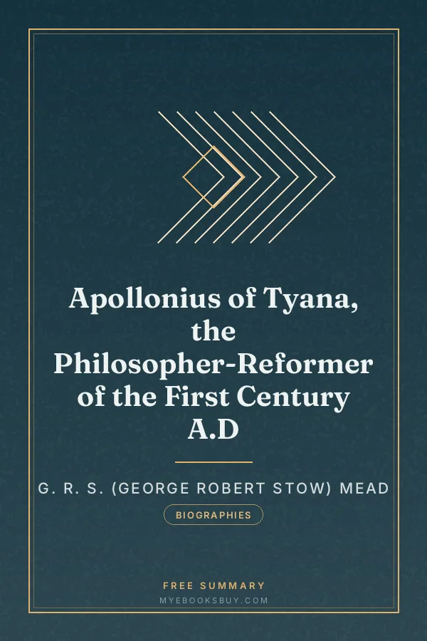 Cover of Apollonius of Tyana, the Philosopher-Reformer of the First Century A.D