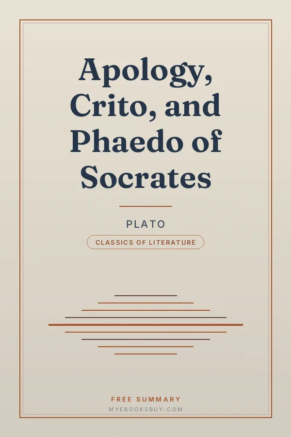 Cover of Apology, Crito, and Phaedo of Socrates