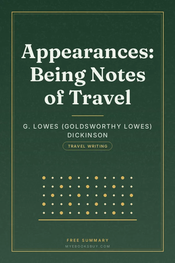 Cover of Appearances: Being Notes of Travel
