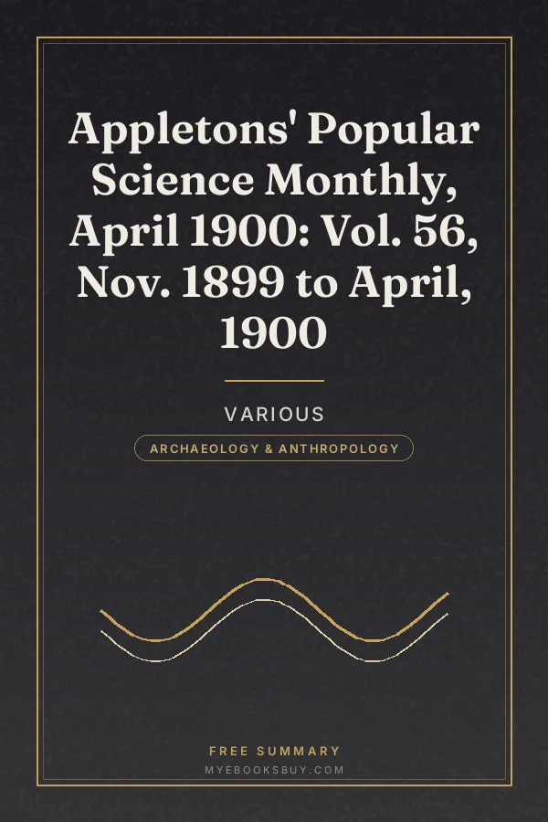 Cover of Appletons' Popular Science Monthly, April 1900: Vol. 56, Nov. 1899 to April, 1900