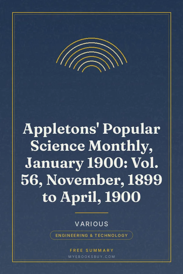 Cover of Appletons' Popular Science Monthly, January 1900: Vol. 56, November, 1899 to April, 1900
