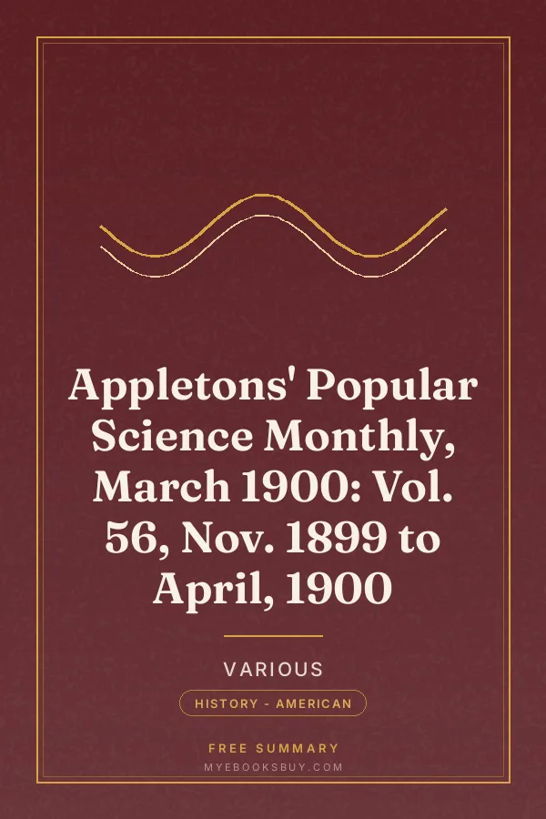 Cover of Appletons' Popular Science Monthly, March 1900: Vol. 56, Nov. 1899 to April, 1900