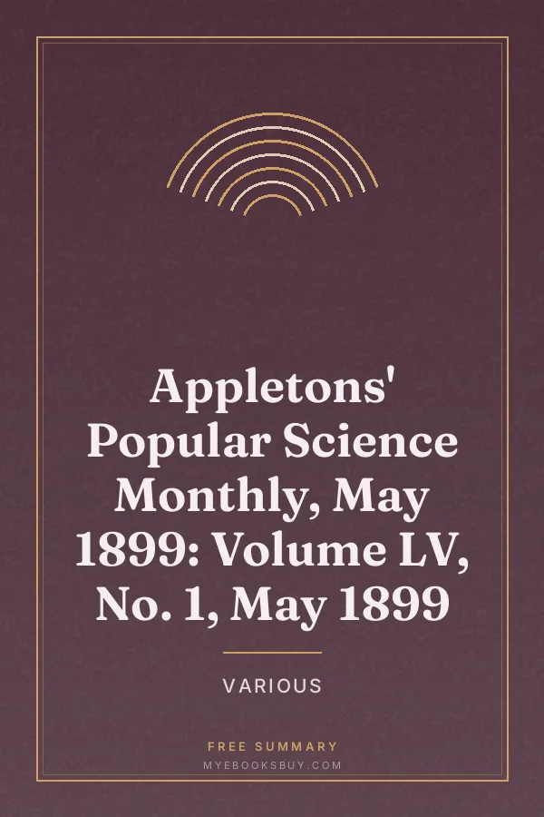 Cover of Appletons' Popular Science Monthly, May 1899: Volume LV, No. 1, May 1899