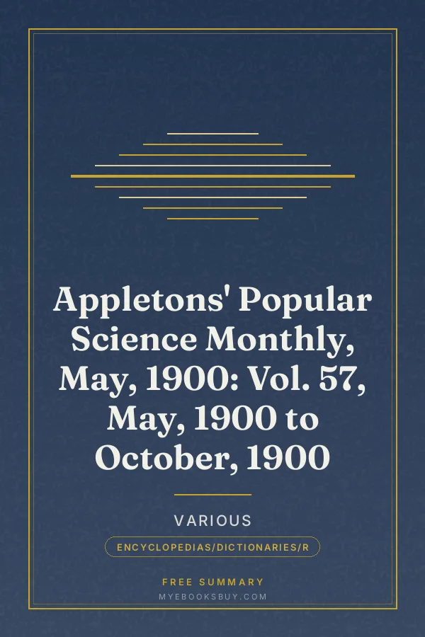 Cover of Appletons' Popular Science Monthly, May, 1900: Vol. 57, May, 1900 to October, 1900