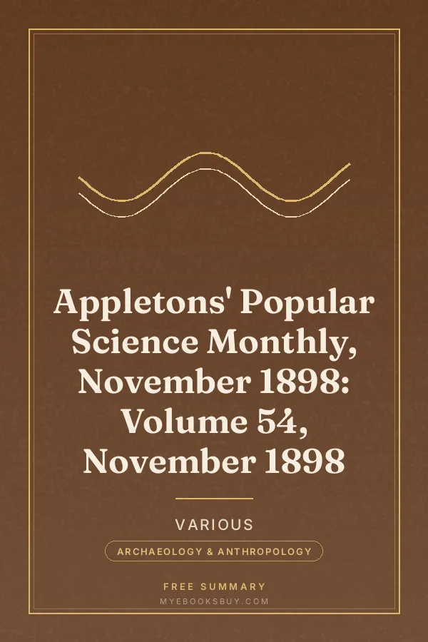 Cover of Appletons' Popular Science Monthly, November 1898: Volume 54, November 1898