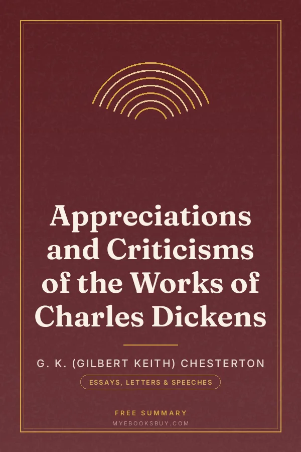 Cover of Appreciations and Criticisms of the Works of Charles Dickens
