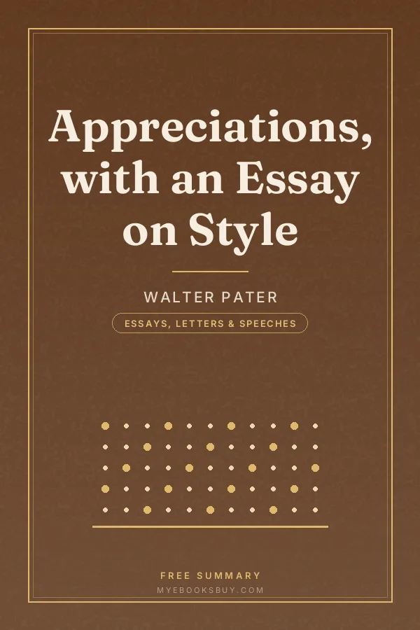 Cover of Appreciations, with an Essay on Style