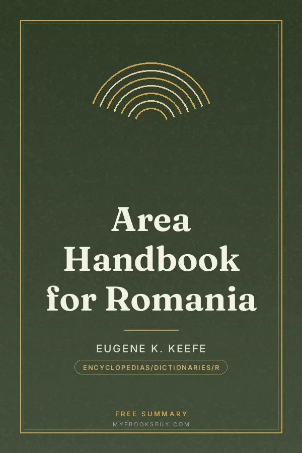 Cover of Area Handbook for Romania