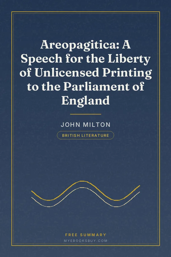 Cover of Areopagitica: A Speech for the Liberty of Unlicensed Printing to the Parliament of England