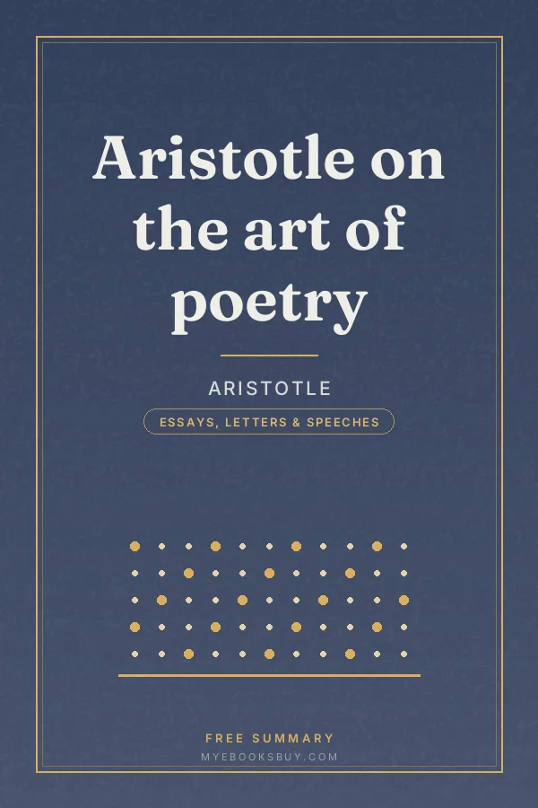 Cover of Aristotle on the art of poetry