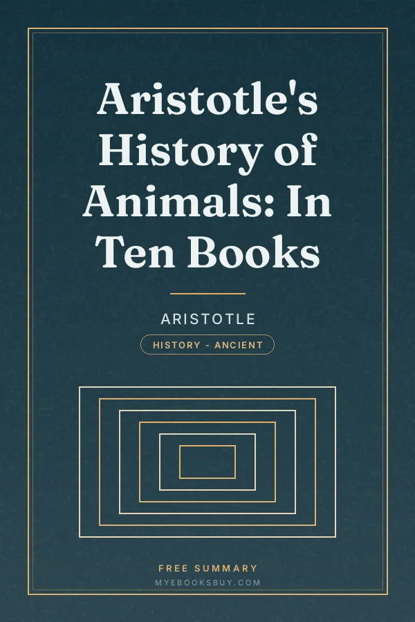 Cover of Aristotle's History of Animals: In Ten Books