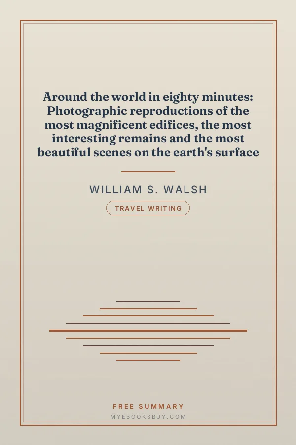 Cover of Around the world in eighty minutes: Photographic reproductions of the most magnificent edifices, the most interesting remains and the most beautiful scenes on the earth's surface