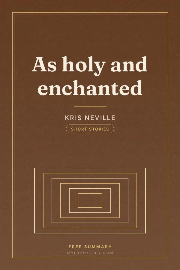 Cover of As holy and enchanted