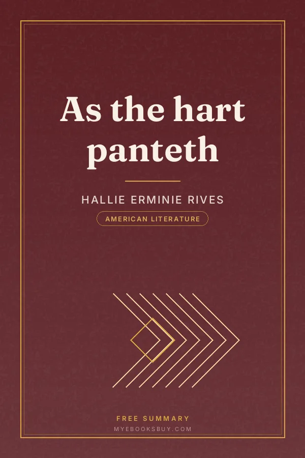Cover of As the hart panteth