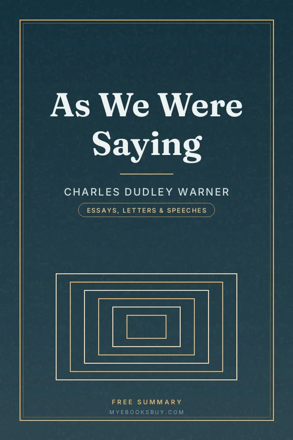 Cover of As We Were Saying