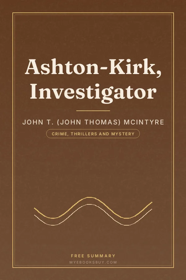 Cover of Ashton-Kirk, Investigator