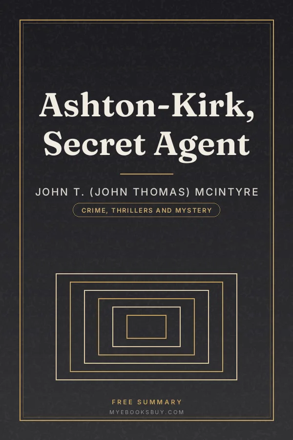 Cover of Ashton-Kirk, Secret Agent