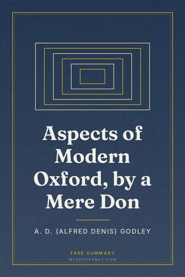 Cover of Aspects of Modern Oxford, by a Mere Don